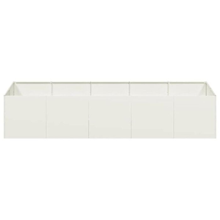 Vidaxl Großes Pflanzbeet 200 x 80 x 40 cm - Weißer Stahl - Jetzt bis zu 35% sparen