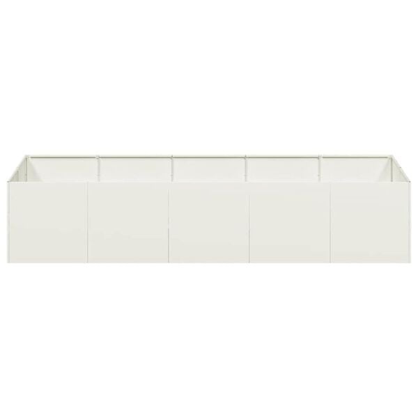 Vidaxl Großes Pflanzbeet 200 x 80 x 40 cm - Weißer Stahl - Jetzt bis zu 35% sparen