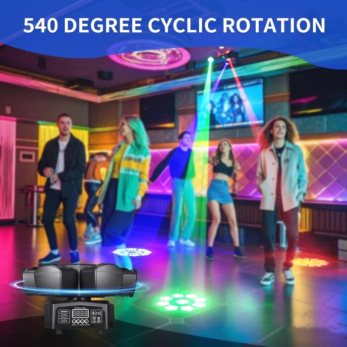 RGB LED Moving Head DMX Bühnenbeleuchtung - bis zu 34% Rabatt auf Rückläufer