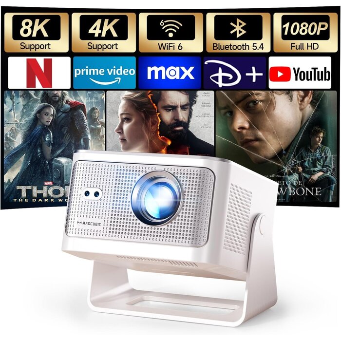 Smart Beamer 1080P Full HD, 180° schwenkbar - Jetzt bis zu 35% Rabatt