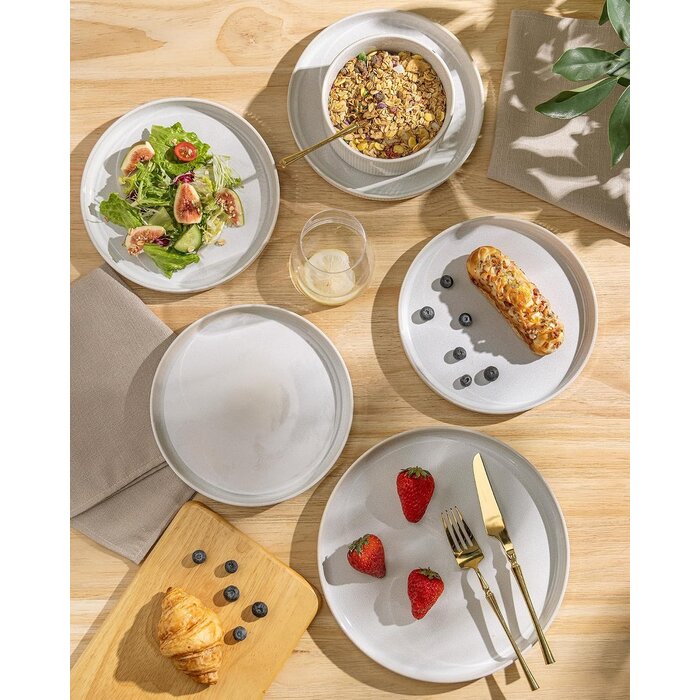 4er-Set Müslischalen Steingut, 16 cm - Beige - jetzt bis zu 61% reduziert