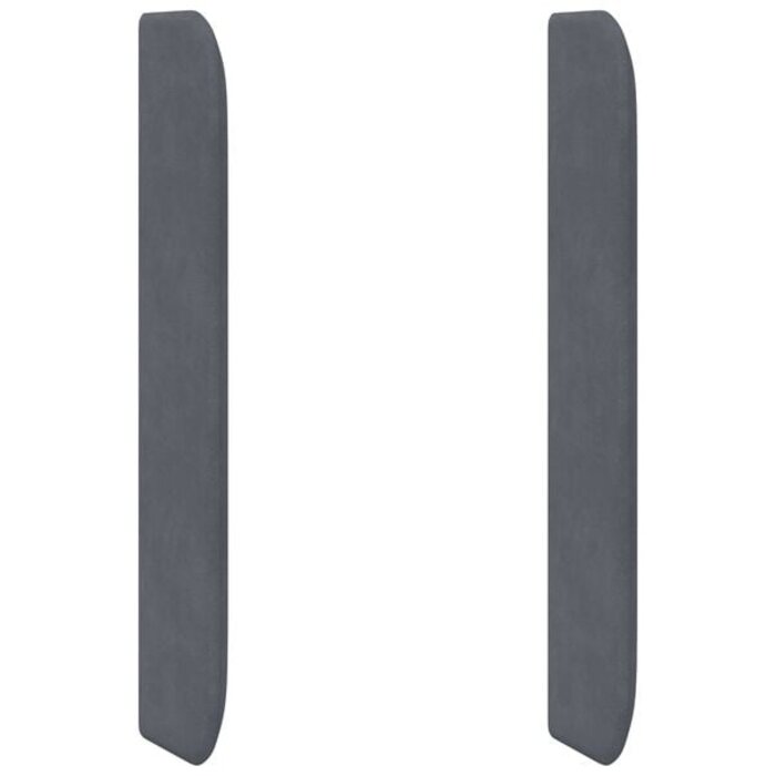 Vidaxl Elegantes Samt-Kopfteil Grau 80x16cm - Jetzt bis zu 27% sparen
