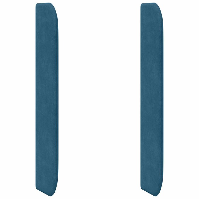 Vidaxl Samt Kopfteil Blau 80x16x4cm - Luxuriös & Stilvoll - bis zu 32% Rabatt