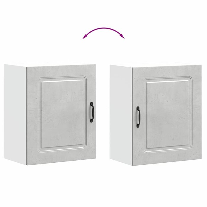 Vidaxl Küchenhängeschrank Kalmar Betongrau - 50x31x60 cm - bis zu 33% sparen