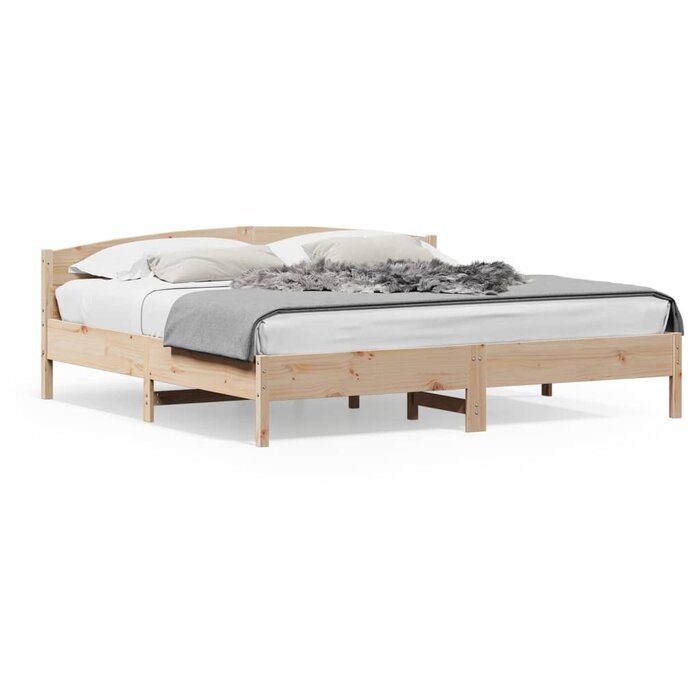 Vidaxl Massivholz-Bettgestell 180x200 cm - Kiefer - Jetzt bis zu 34% Rabatt sparen
