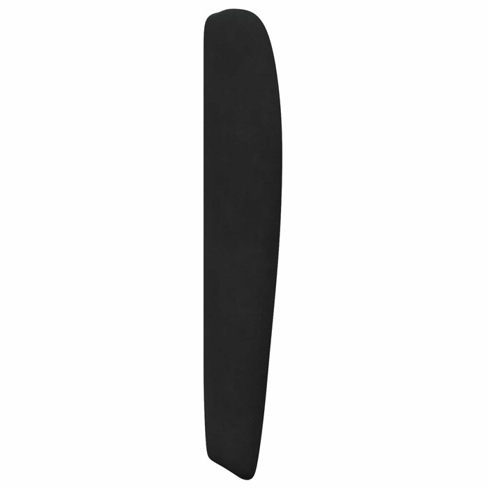 Samt-Kopfteil mit Ohrenbacken Schwarz - 80x23x6 cm - bis zu 27% Rabatt