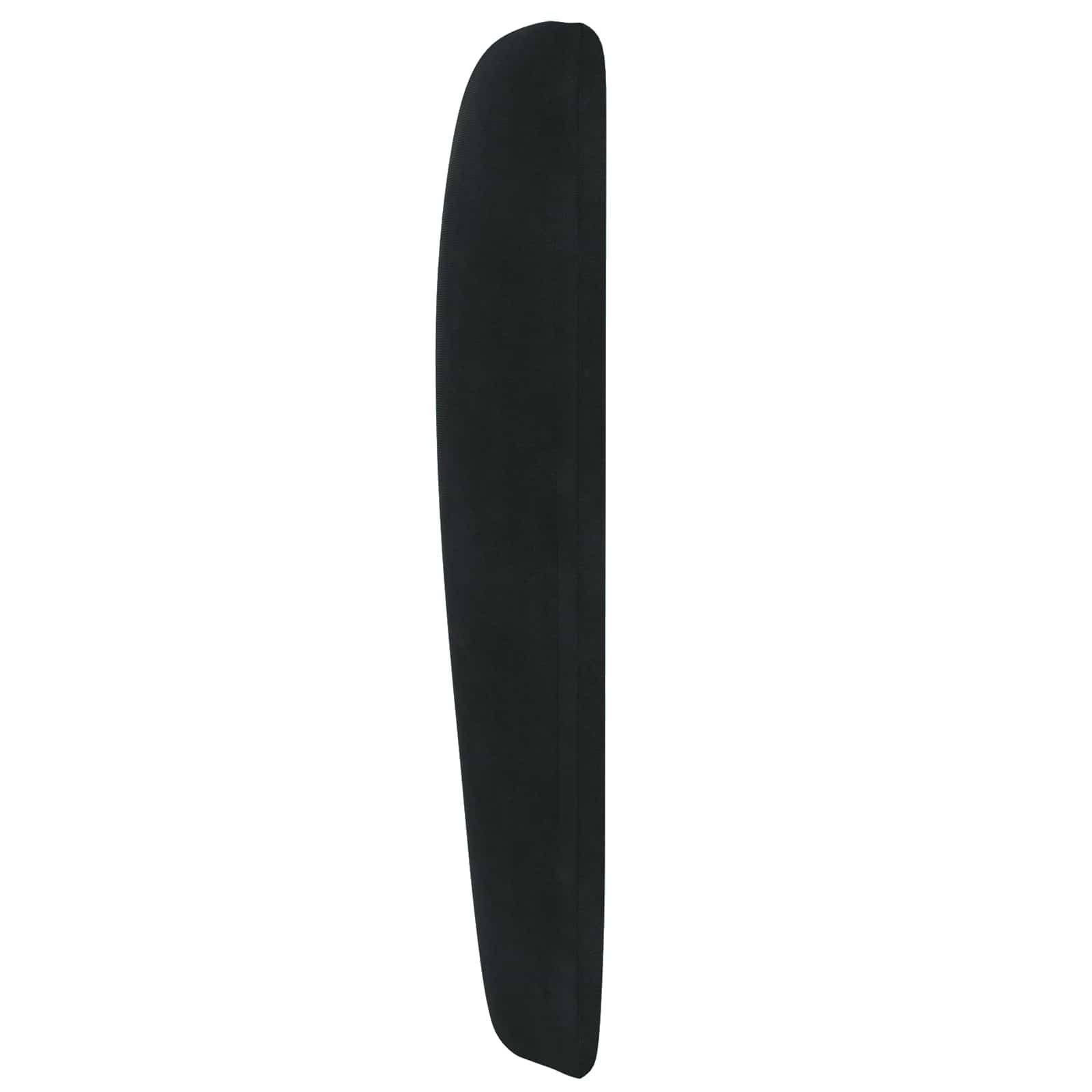 Samt-Kopfteil mit Ohrenbacken Schwarz - 80x23x6 cm - bis zu 27% Rabatt