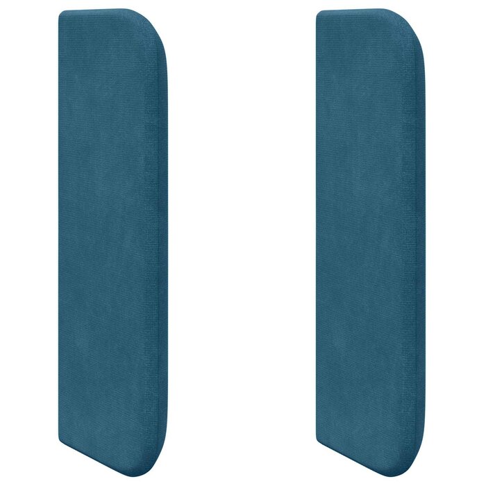 Vidaxl Samt-Kopfteil Blau 40,5 x 40,5 cm - Jetzt bis zu 31% sparen