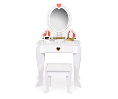 Viking Choice Kinderschminktisch mit Hocker & Zubehör - Weiß - bis zu 51% Rabatt!