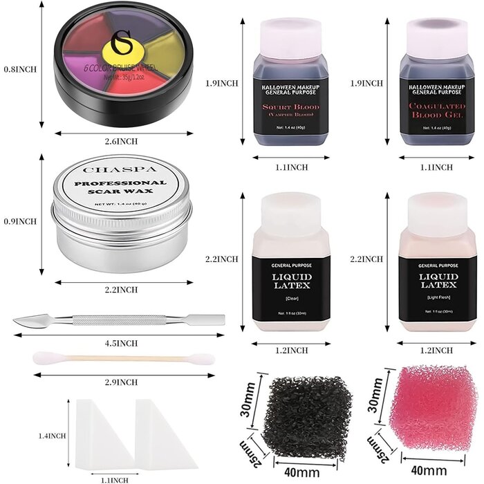 Profi SFX Make-up Set für Spezialeffekte - bis zu 27% Rabatt
