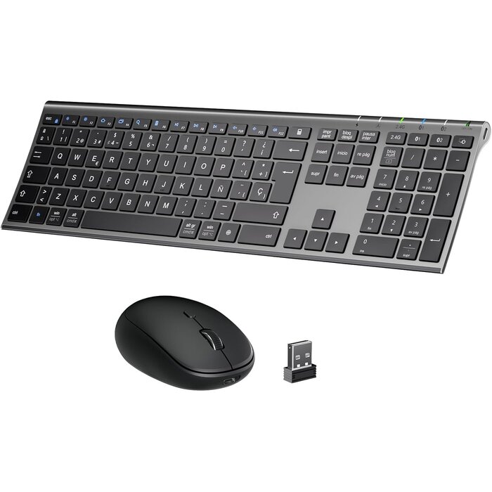 Kabelloses Tastatur- & Maus-Set QWERTY, wiederaufladbar - bis zu 29% Rabatt