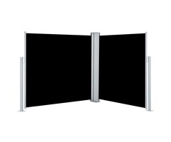 Vidaxl Ausziehbare Seitenmarkise 120x600cm - Schwarz - bis zu 51% Rabatt