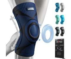 Neenca Medizinische Kniebandage mit Gelpolster - Dunkelblau - bis zu 34% reduziert