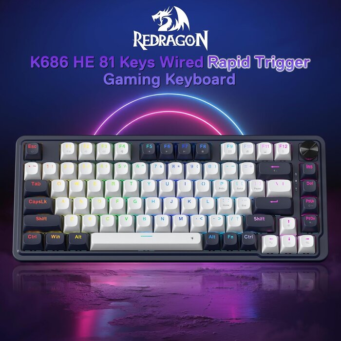 Mechanische Gaming-Tastatur, Rapid-Trigger, magnetisch, Abyssal Blau - bis 33%