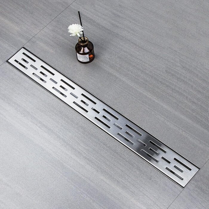Edelstahl Duschrinne 110 cm - extra flach & modern - bis zu 34% Rabatt