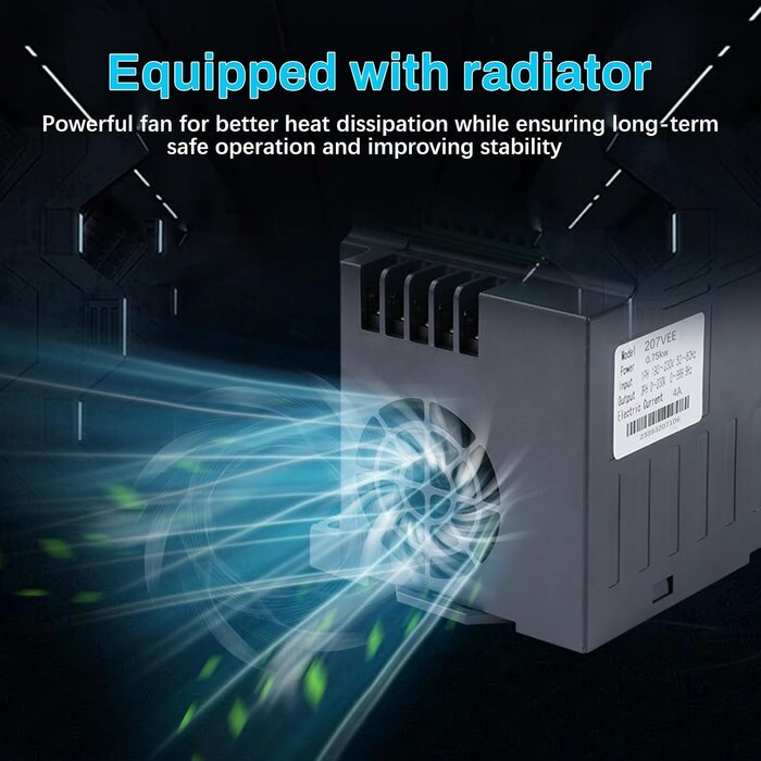 Frequenzumrichter 0,75 kW 220V mit abnehmbarem Panel - bis zu 34% sparen