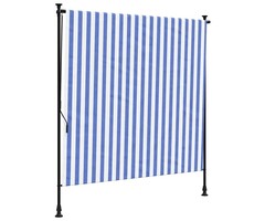 Vidaxl Außenrollo 150x270 cm - Vertikalmarkise Blau-Weiß - Jetzt bis zu 50% sparen