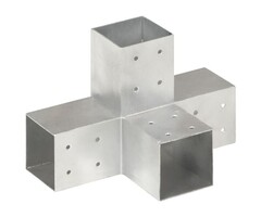 Vidaxl Pfostenverbinder X-Form 81x81 mm - Verzinktes Metall - bis zu 57 % Rabatt