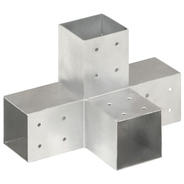 Vidaxl Pfostenverbinder X-Form 81x81 mm - Verzinktes Metall - Bis zu 31% Rabatt