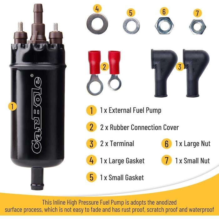 Universelle externe Kraftstoffpumpe Inline 12V bis 250 PS - Sparen Sie bis zu 27%