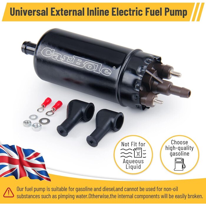 Universelle externe Kraftstoffpumpe Inline 12V bis 250 PS - Sparen Sie bis zu 27%