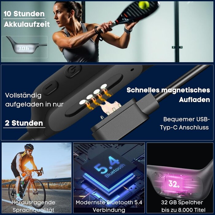 Wasserdichte Knochenschall-Kopfhörer 32GB MP3 - Outlet bis zu 28% Rabatt