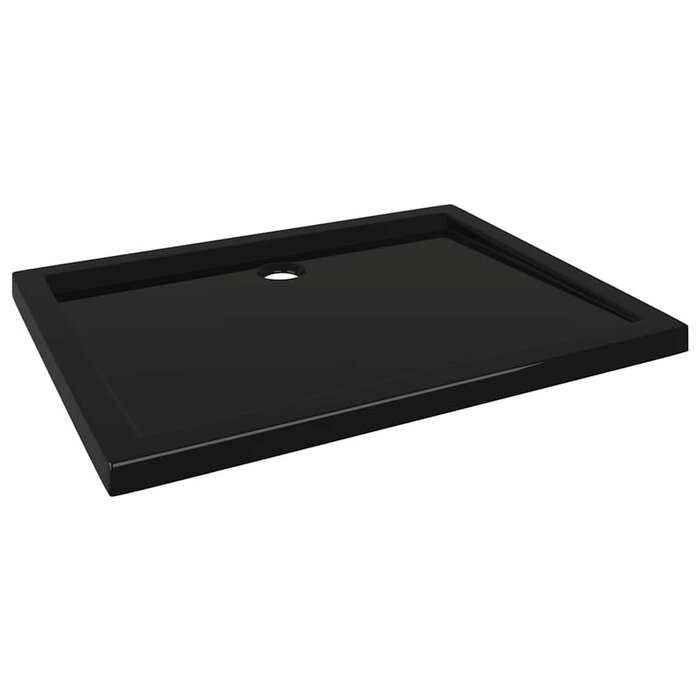 Vidaxl Moderne Duschwanne 80x100 cm ABS Schwarz - bis zu 34% Rabatt