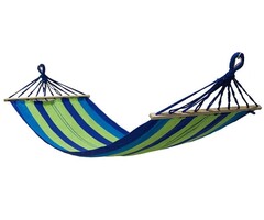 Viking Choice Einzel-Hängematte mit Spreizstab - Grün/Blau - Bis zu 35% Rabatt