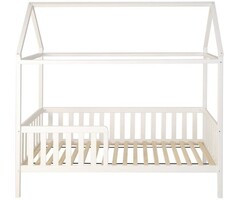 Viking Choice Hausbett 200x90 cm Holz Weiß mit Rausfallschutz - bis zu 50% Rabatt