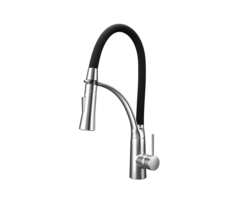 Viking Choice Küchenarmatur mit Schlauchbrause, Schwarz-Chrom, bis zu 51% sparen