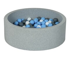 Viking Choice Rundes Bällebad 90x30 cm Grau inkl. 150 Bällen - Bis zu 51% Rabatt!