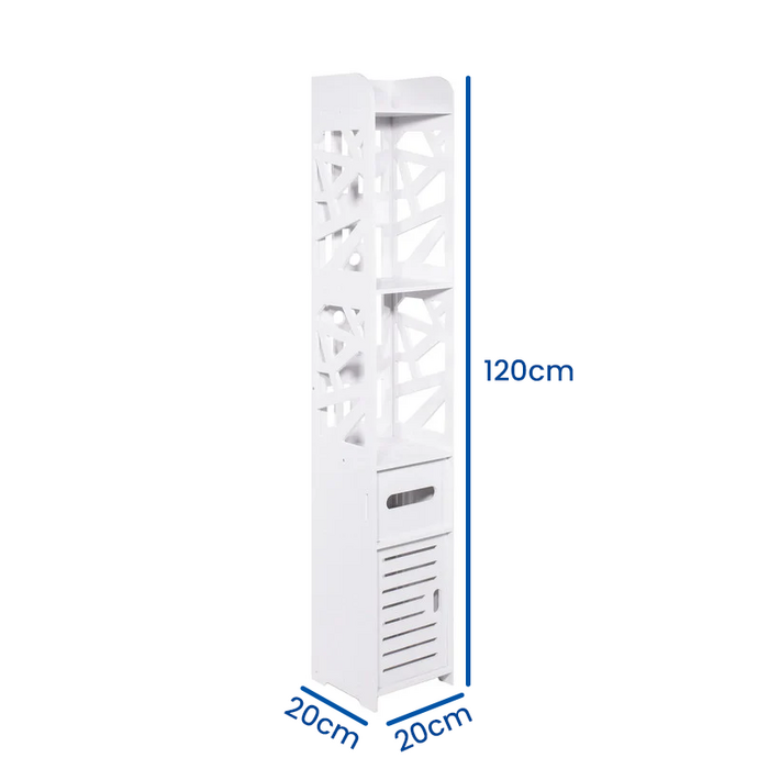 Viking Choice Schmaler Badezimmerschrank 120 cm - Platzwunder - bis zu 32% günstiger