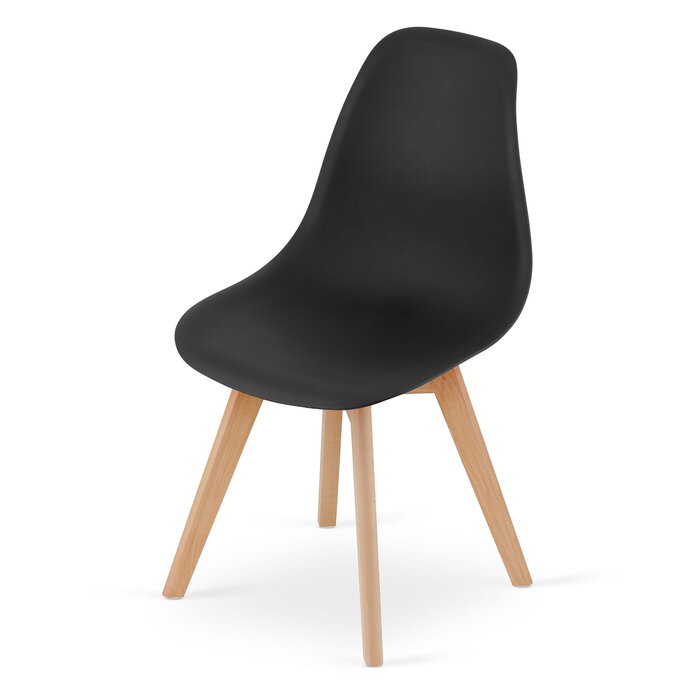 Viking Choice 4er-Set Esszimmerstühle KITO in Schwarz - Buchenholz - jetzt bis zu 34% sparen