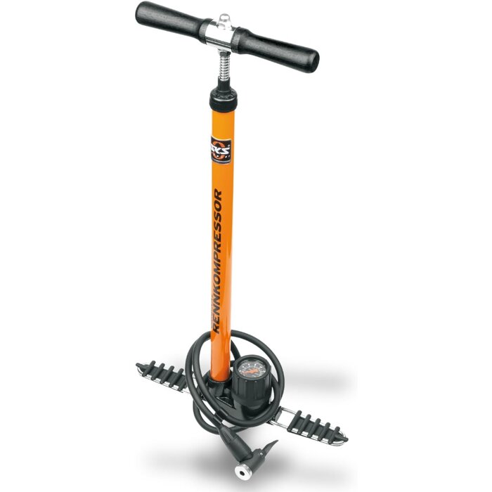 Profi-Stand-Luftpumpe bis 16 bar - Orange - Jetzt bis zu 33% sparen