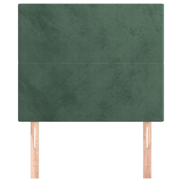 Vidaxl Bettkopfteil 2er Set 90x5cm Samt Dunkelgrün - bis zu 33% reduziert