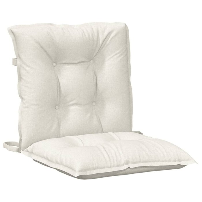 Vidaxl 4er-Set Stuhlkissen, 100x50x7 cm, meliertes Creme - bis zu 34% sparen