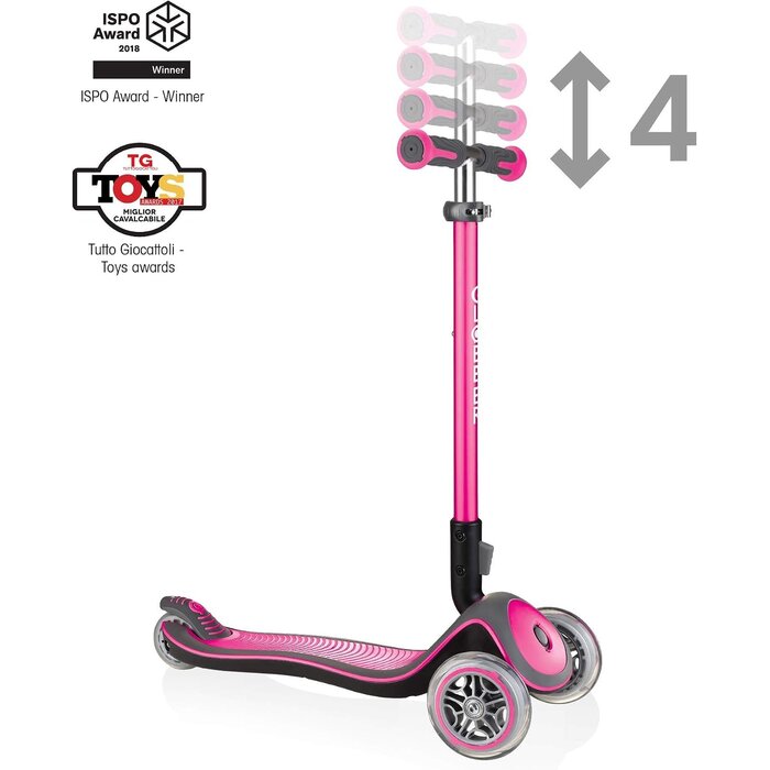Kinderroller 3-Rad mit LED-Lichtern - Pink - bis zu 34% Rabatt