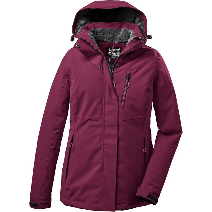 Killtec Damen Funktionsjacke wasserdicht, abnehmbare Kapuze, Rot - bis zu 64% Rabatt