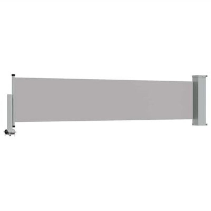 Vidaxl Ausziehbare Seitenmarkise 60x300cm - Sichtschutz Grau - bis zu 33% reduziert