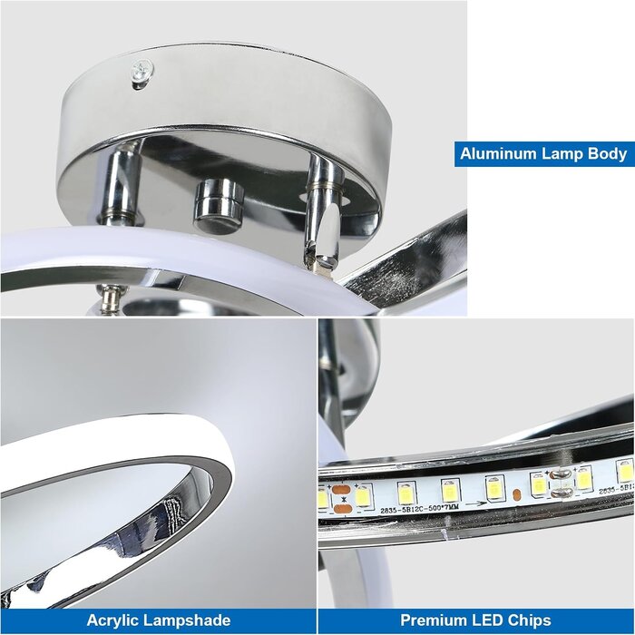 LED-Deckenleuchte Blumendesign 38W, 6500K - Bis zu 33% Rabatt im Outlet