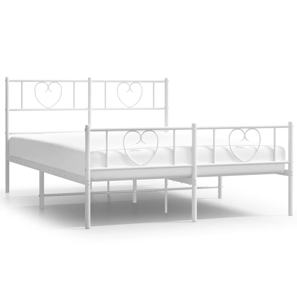 Metallbettgestell 120x190 cm, Weiß - Klassisch & Robust - Bis zu 34% günstiger