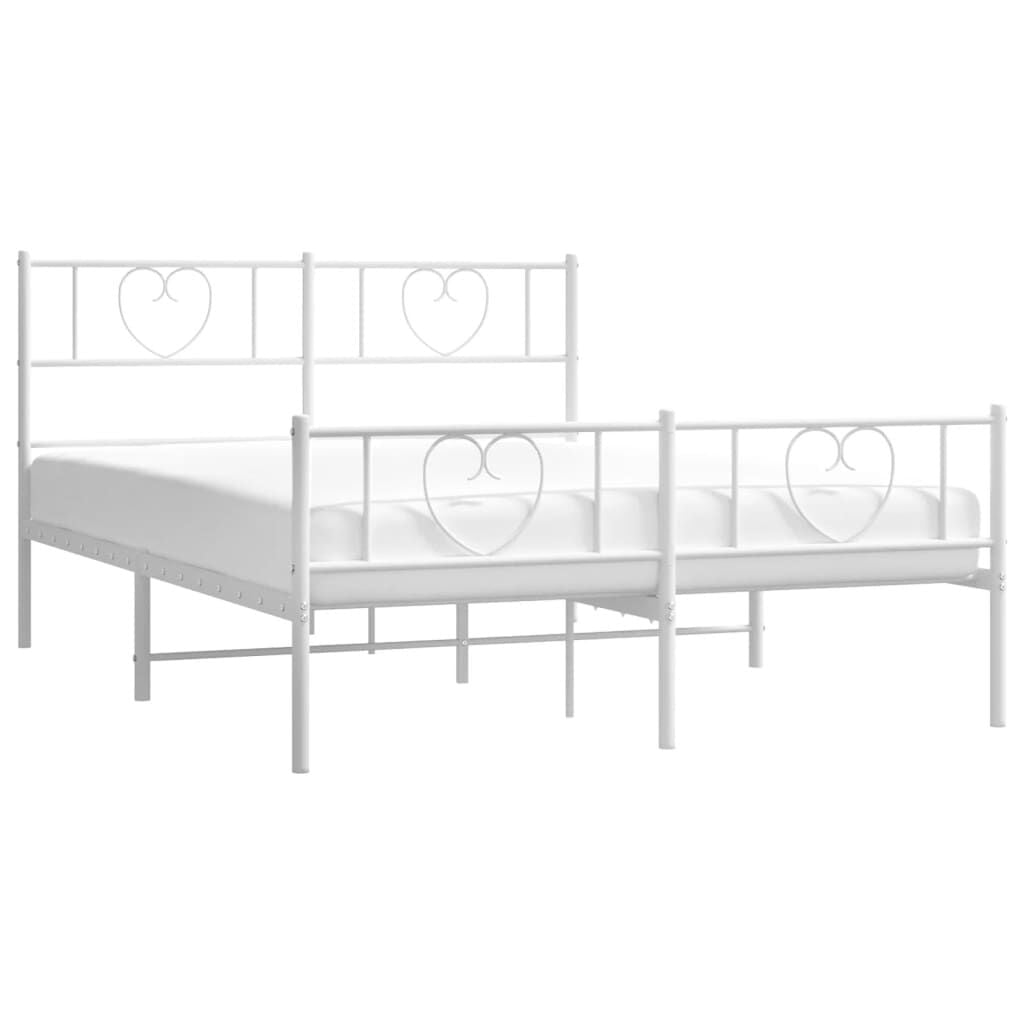 Metallbettgestell 120x190 cm, Weiß - Klassisch & Robust - Bis zu 34% günstiger