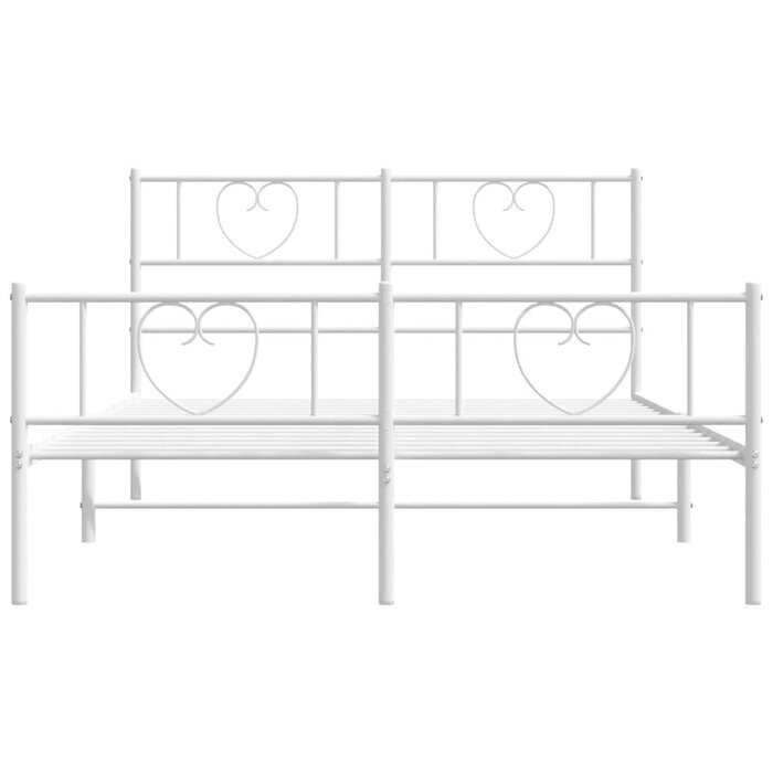 Metallbettgestell 120x190 cm, Weiß - Klassisch & Robust - Bis zu 34% günstiger
