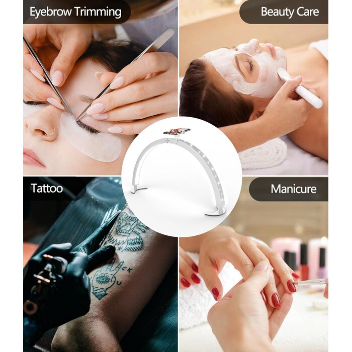 Halbmond-Leuchte für Nagelstudios mit Handyhalterung - bis zu 34% Rabatt