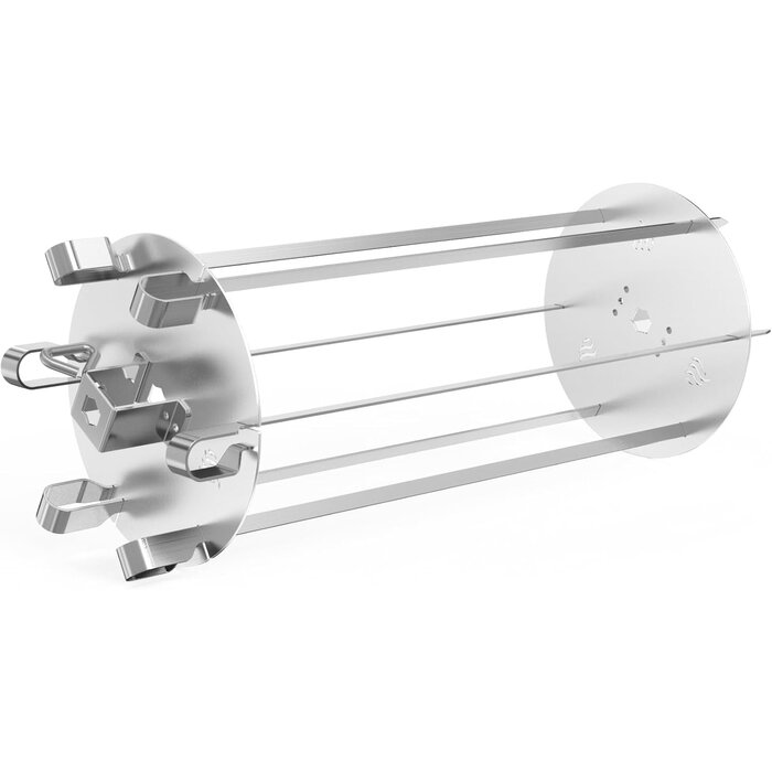 Universal Rotisserie-Spießset für Grill - Edelstahl - 6 Spieße - bis zu 33% Rabatt