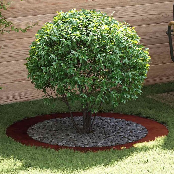 Vidaxl Baumring Cortenstahl Ø 120 cm - 5-teilig - Gartenumrandung bis zu 34% Rabatt