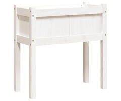 Vidaxl Pflanzkübel aus Kiefernholz, 70x31x70 cm, Weiß - Jetzt bis zu 54% Rabatt