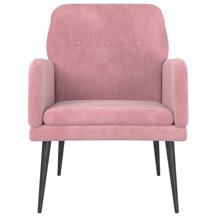 Vidaxl Samt-Sessel in Rosa - Komfortabel & Stilvoll - Bis zu 34% sparen