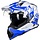 Dual-Sport Adventure-Helm Blau/Weiß - S | Jetzt bis zu 34% Rabatt