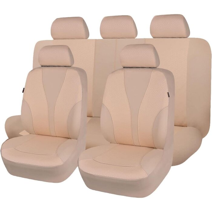 Universelles Sitzbezug-Set, Beige - Kompatibel & Atmungsaktiv, bis zu 33% Rabatt